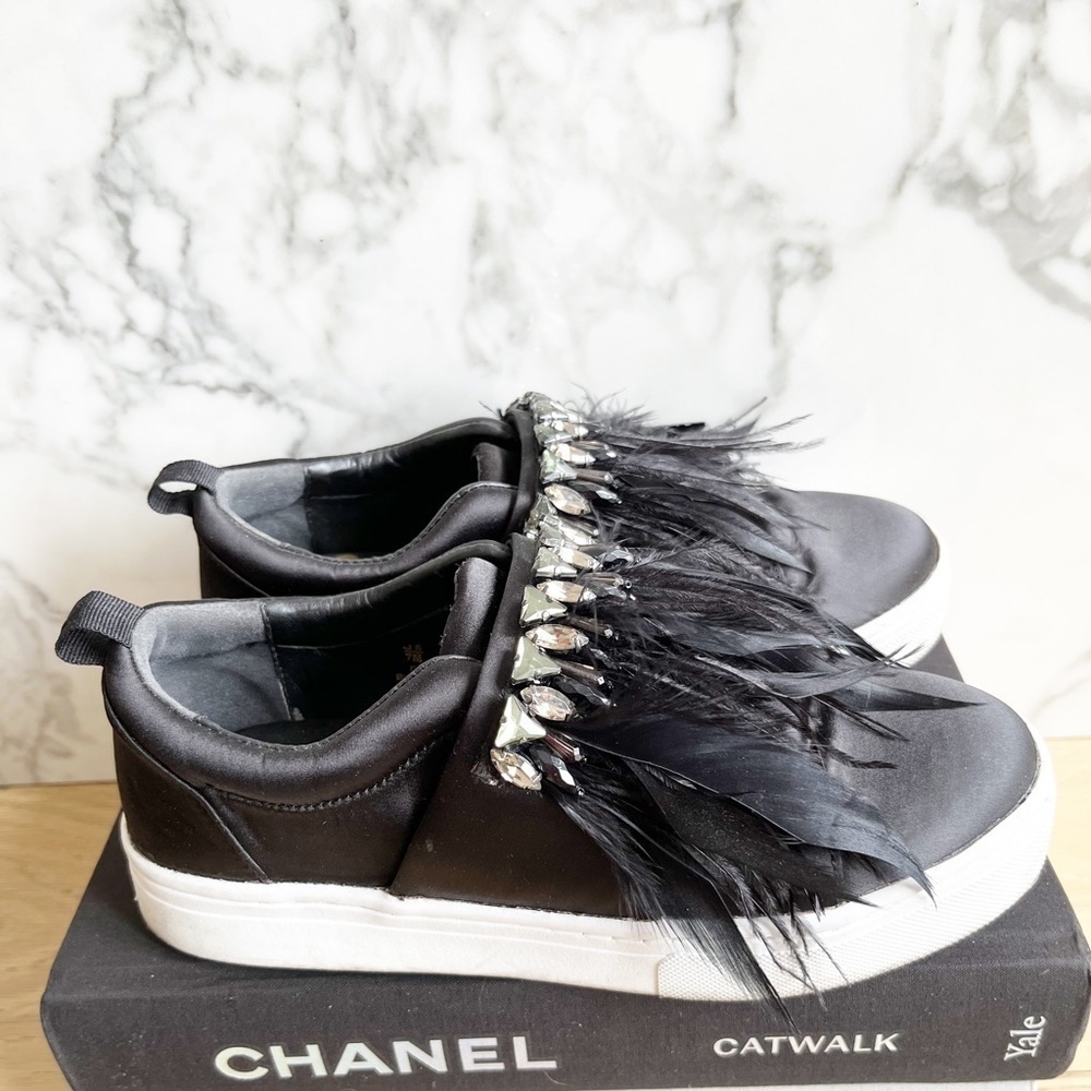 Sam Edelman slip on embellished sneakers